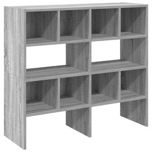 vidaXL Sapateiras 2 pcs empilh&aacute;veis 89,5x30x40 cm cinzento sonoma