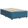 vidaXL Cama boxspring com colch&atilde;o 120x190 cm veludo azul