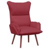 vidaXL poltrona Vinho Vermelho 69 x 74 x 93 cm Couro Artificial