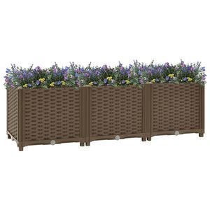 vidaXL Canteiro elevado 120x40x38 cm Polipropileno