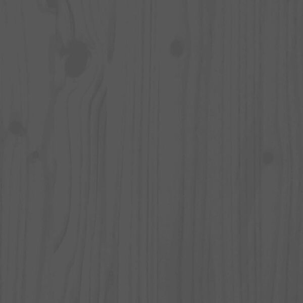 vidaXL Cabeceira de cama 206x4x100 cm pinho maci&ccedil;o cinzento