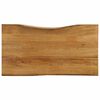 vidaXL Tampo de mesa c/ borda viva 110x60x2,5 cm mangueira maci&ccedil;a