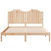 vidaXL Cama extra longa sem colch&atilde;o 140x210 cm madeira maci&ccedil;a