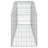vidaXL Cesto gabi&atilde;o arqueado 200x50x60/80 cm ferro galvanizado