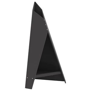 vidaXL Bowl de Fogo Preto A&ccedil;o resistente &agrave;s intemp&eacute;ries