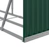 vidaXL Suporte de lenha 234x45x100 cm aço galvanizado verde