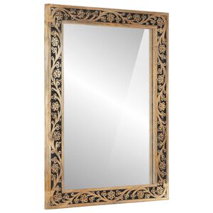 vidaXL Espelho de casa de banho 50x70x2,5 cm mangueira maci&ccedil;a e vidro