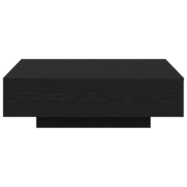 vidaXL Mesa de centro Carvalho Preto 100 x 100 x 31 cm