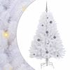 vidaXL &Aacute;rvore de Natal Artificial 150 cm PVC e A&ccedil;o Branco