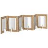 vidaXL Port&atilde;o dobr&aacute;vel para c&atilde;es com suportes 6 pcs Carvalho Arttisan