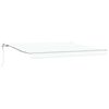 vidaXL Toldo retr&aacute;til Branco 400 &times; 350 cm Tecido e Alum&iacute;nio