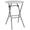 vidaXL Mesa de bar dobr&aacute;vel 80x110 cm PEAD branco