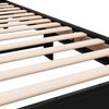 vidaXL Estrutura de cama 75x190 cm derivados de madeira e metal preto