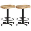 vidaXL Bancos de bar 2 pcs 52 cm madeira de mangueira maci&ccedil;a