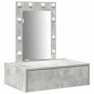 vidaXL Mesa de vestir Cinzeto 60 x 40 x 70 cm Derivados de Madeira