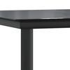 vidaXL 3 pcs conjunto de jantar para jardim a&ccedil;o e textilene preto