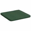 vidaXL Almofadas de Assento 4 pcs Verde Escuro 40 x 40 x 3 cm