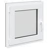 vidaXL Janela de por&atilde;o RISOR 50 x 50 cm PVC e Vidro Antracite