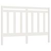 vidaXL Cabeceira de cama 156x4x100 cm pinho maci&ccedil;o branco