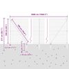 vidaXL Poste de Cerca Prateado 50 x 1,6 m (malha de 50 mm) A&ccedil;o