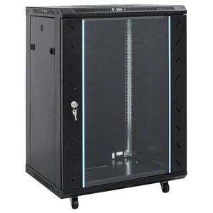 vidaXL Arm&aacute;rio bastidor 15U 19" IP20 60x45x86 cm preto