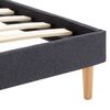 vidaXL Estrutura de cama 100x200 cm tecido cinzento-acastanhado