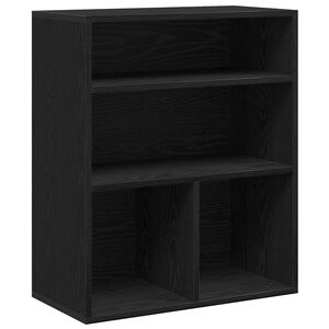vidaXL Estante preto 60x30x71,5 cm derivados de madeira