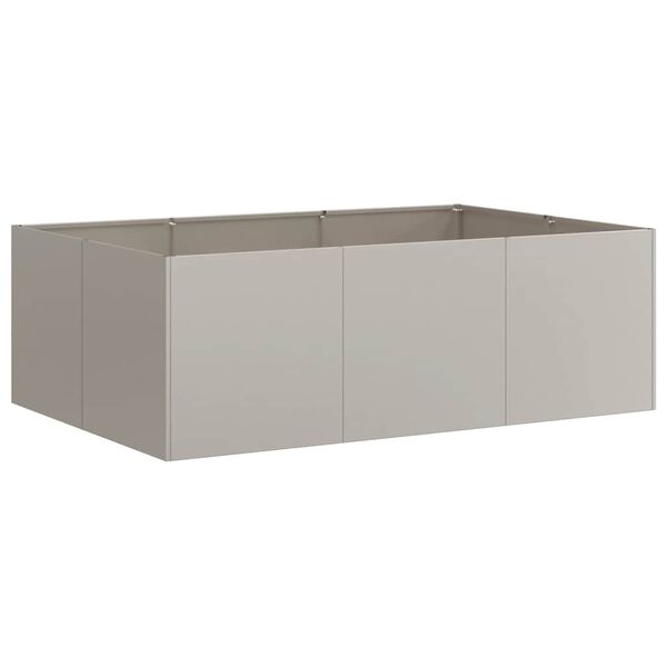 vidaXL Floreira enferrujada 120x80x40 cm a&ccedil;o resistente