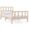 vidaXL Estrutura de cama solteiro 90x190 cm madeira maci&ccedil;a