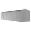 vidaXL Abrigo de jardim cinza claro 191x980x198 cm aço galvanizado