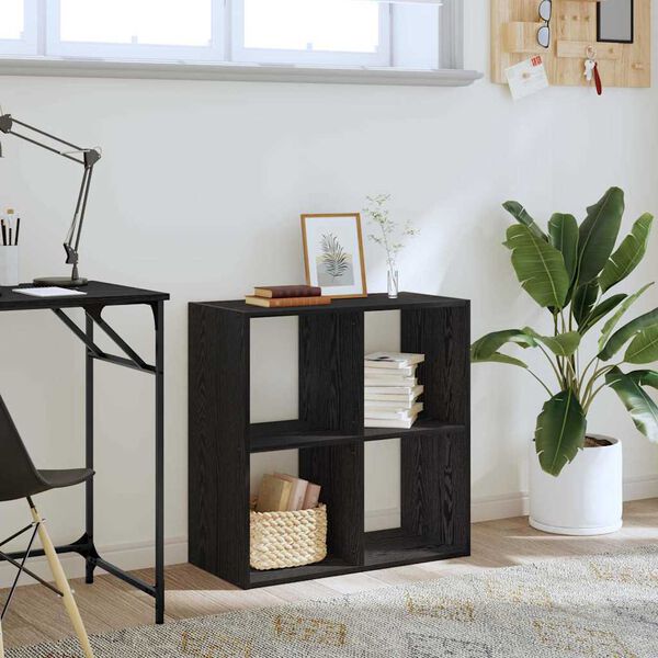 vidaXL Estante Carvalho preto 68,5 x 32 x 68,5 cm Madeira processada