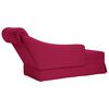vidaXL Chaise lounge c/ reforço/apoio de braços direito veludo