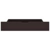 vidaXL Cama com 4 gavetas 140x200 cm pinho maci&ccedil;o castanho-escuro