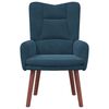 vidaXL poltrona Azul 63 x 67 x 94 cm Veludo