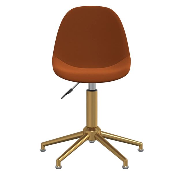 vidaXL Cadeiras de jantar girat&oacute;rias 2 pcs veludo castanho