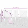 vidaXL Poste de Cerca Verde 25 x 0,4 m (malha de 36 mm) A&ccedil;o e PVC