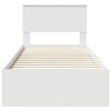 vidaXL Estrutura da Cama Branco 90 x 190 cm Madeira processada