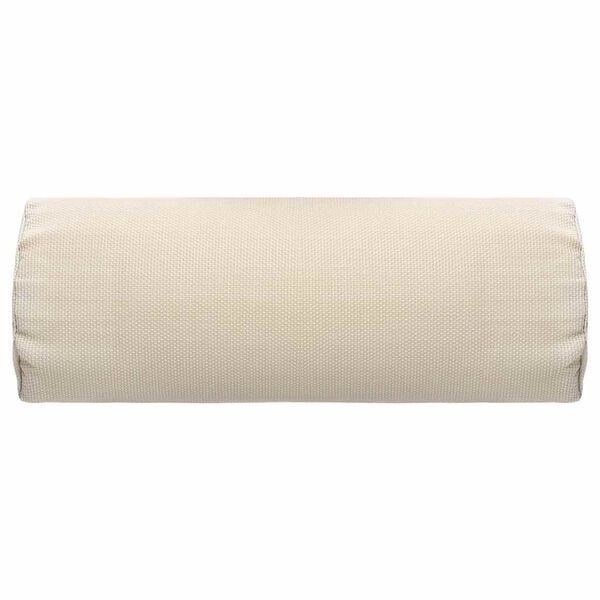 vidaXL Encosto cabe&ccedil;a cadeira de p&aacute;tio 40x7,5x15 cm textilene creme