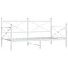vidaXL Cama de Dia sem Colch&atilde;o 100x200 cm a&ccedil;o branco