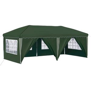 vidaXL Tenda de Festa Pop-up 575 x 288 x 245 cm Verde