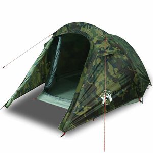 vidaXL Tenda de campismo t&uacute;nel para 3 pessoas imperme&aacute;vel camuflado