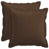 vidaXL Capa almofada 2 pcs HOUTEN Castanho 30 x 30 cm Linho Sint&eacute;tico