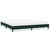 vidaXL Estrutura de cama sem colch&atilde;o 200x220 cm veludo verde-escuro