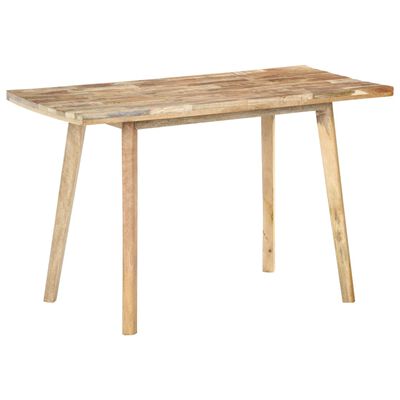 vidaXL Mesa de jantar 120x60x75 cm madeira de mangueira áspera
