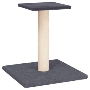vidaXL Poste arranhador para gatos com plataforma 38cm cinzento-escuro