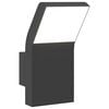 vidaXL Candeeiro de parede LED para exterior alum&iacute;nio fundido preto