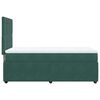 vidaXL Cama com molas/colch&atilde;o 80x200 cm veludo verde-escuro