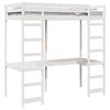 vidaXL Estrutura de cama loft Branco 90 x 190 cm