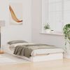 vidaXL Estrutura da Cama Branco 80 x 210 cm Madeira de Pinheiro S&oacute;lida