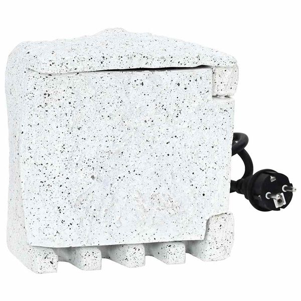 vidaXL Tomada de jardim em forma pedra falsa com temporizador